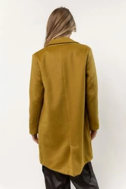 LUMIERE Krissa Wool Coat In Chartreuse New Arrivals
