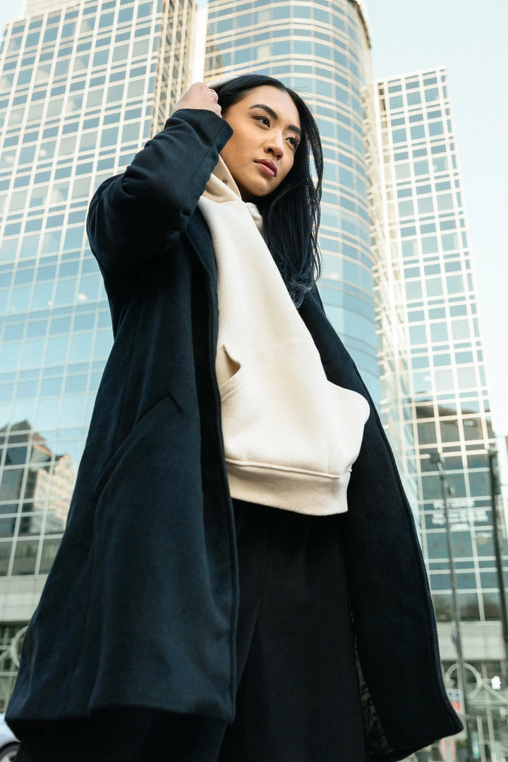 Hot Sale π LUMIERE Krissa Wool π§₯ Coat In Black New Arrivals π 3 LUMIERE Krissa Wool Coat In Black New Arrivals