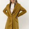 LUMIERE Krissa Wool Coat In Chartreuse New Arrivals