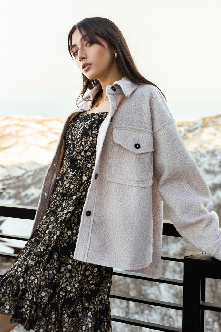 Hot Sale ๐งจ LA MIEL New Arrivals Kyler Cozy Shacket ๐งจ 5 LA MIEL New Arrivals Kyler Cozy Shacket