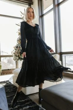 WORUI Leif Midi Dress In Black