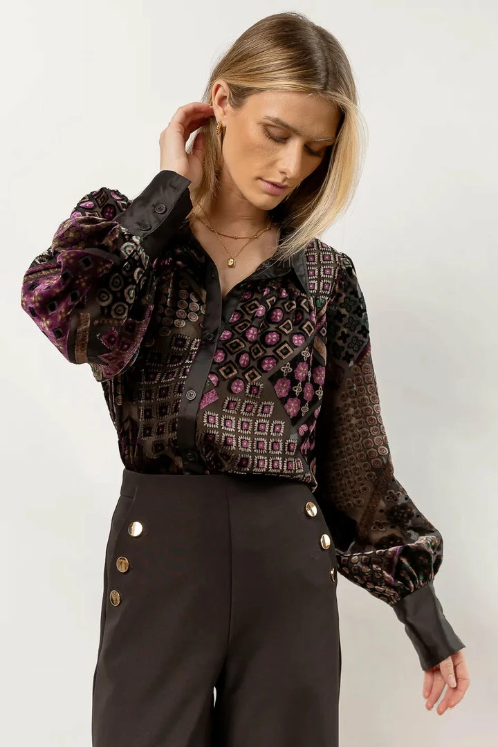 Cheap π€© FATE INC Lillee Printed Top Tops π 1 FATE INC Lillee Printed Top Tops