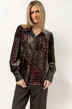 FATE INC Lillee Printed Top Tops