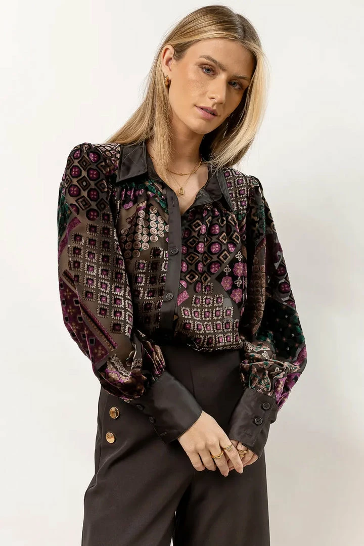 Cheap π€© FATE INC Lillee Printed Top Tops π 4 FATE INC Lillee Printed Top Tops