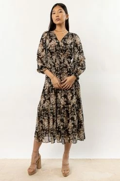 DRESS FORUM Dresses Linden Floral Dress In Black