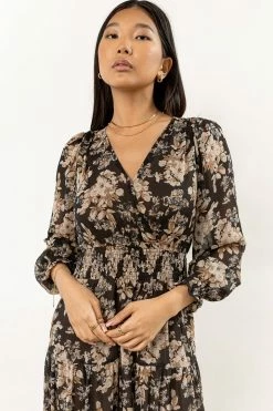 DRESS FORUM Dresses Linden Floral Dress In Black