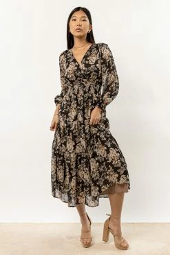 DRESS FORUM Dresses Linden Floral Dress In Black