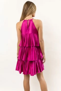 WORUI Mara Satin Mini Dress In Pink New Arrivals