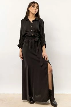 AaKaa Meadow Maxi Dress In Black New Arrivals