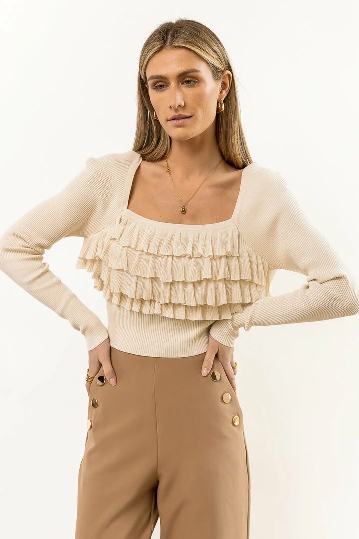 Promo π― BLUE BLUSH Mia Ruffle Crop Top New Arrivals β 4 BLUE BLUSH Mia Ruffle Crop Top New Arrivals