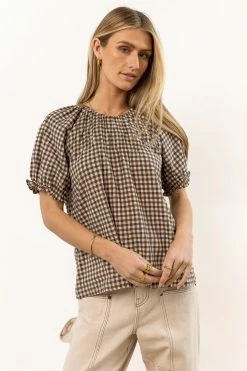 FUN 2 FUN New Arrivals Monet Checkered Blouse