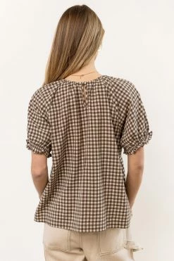 FUN 2 FUN New Arrivals Monet Checkered Blouse