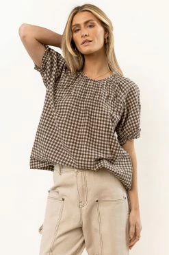 FUN 2 FUN New Arrivals Monet Checkered Blouse