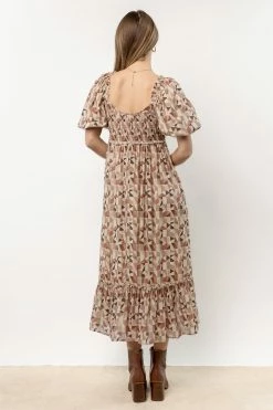 ZOE + CLAIRE Nessa Printed Midi Dress New Arrivals
