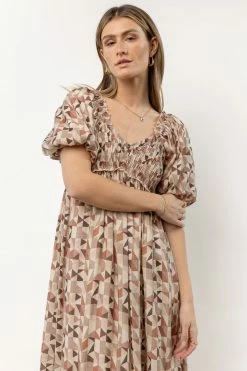 ZOE + CLAIRE Nessa Printed Midi Dress New Arrivals