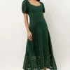 AARON & AMBER Parker Maxi Dress In Emerald New Arrivals