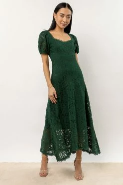 AARON & AMBER Parker Maxi Dress In Emerald New Arrivals