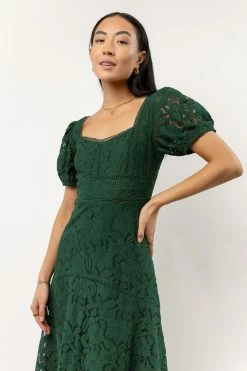 AARON & AMBER Parker Maxi Dress In Emerald New Arrivals
