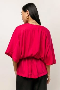 Mustard Seed Pettra Blouse In Pink - FINAL SALE