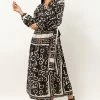 QIZHEN New Arrivals Porter Wrapped Midi Dress