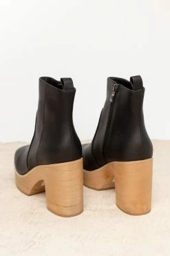 BEAST FASHION New Arrivals Presley Heeled Boots In Black