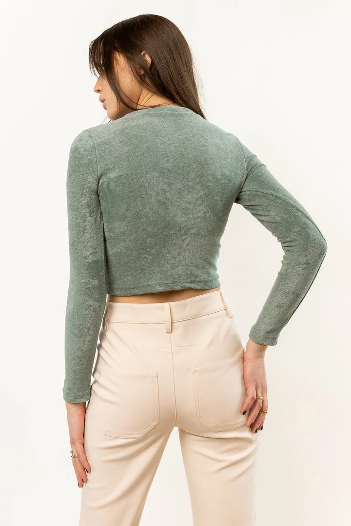 Discount π DYNAMIC FASHION New Arrivals Rania Cropped Top In Green π 2 DYNAMIC FASHION New Arrivals Rania Cropped Top In Green