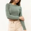 DYNAMIC FASHION New Arrivals Rania Cropped Top In Green