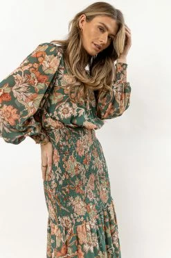 Flying Tomato Raya Smocked Maxi Dress Dresses