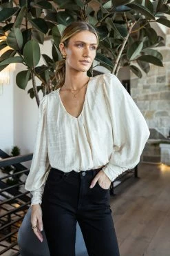 ZOE + CLAIRE Riley Cropped Blouse New Arrivals