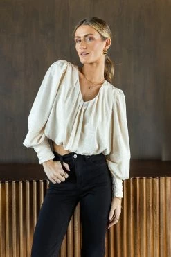 ZOE + CLAIRE Riley Cropped Blouse New Arrivals