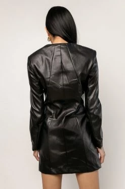 CRESCENT Rita Vegan Leather Dress