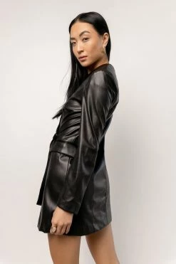 CRESCENT Rita Vegan Leather Dress