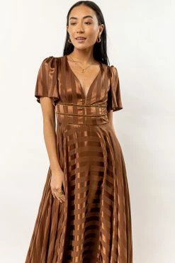 RICARICA Rylee Maxi Dress In Brown New Arrivals