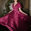 RICARICA Rylee Maxi Dress In Wine