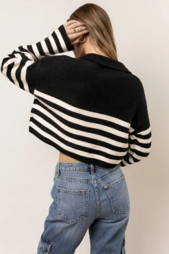 Promo π₯ CRESCENT Rylee Cropped Sweater In Black β 6 CRESCENT Rylee Cropped Sweater In Black