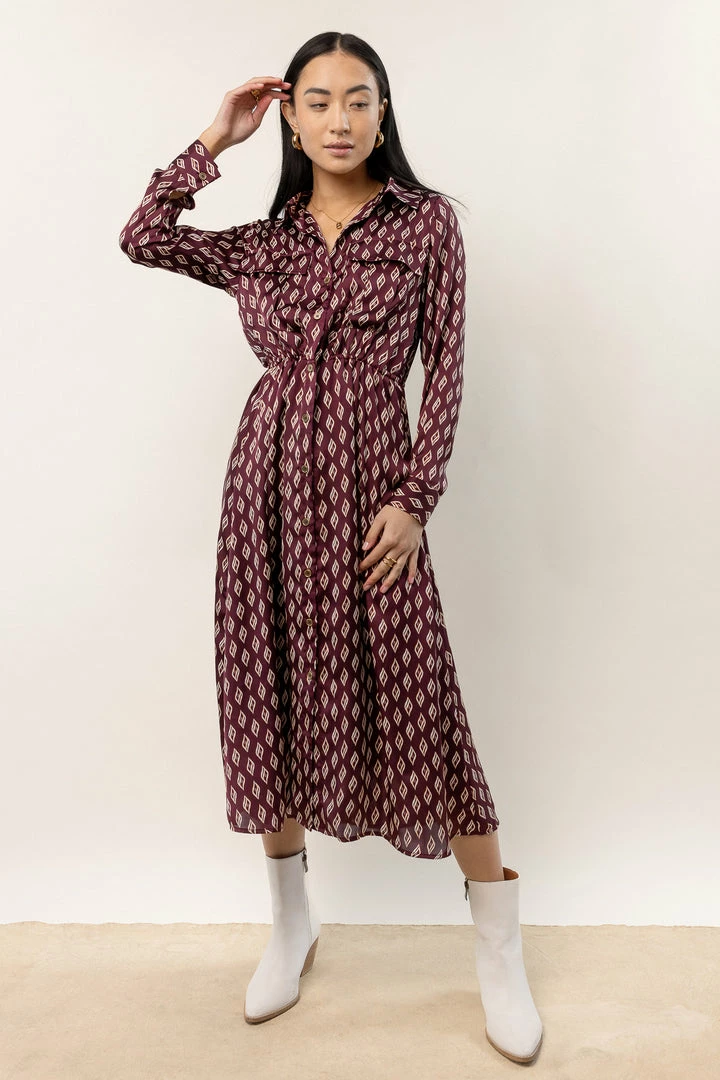 Deals 😉 LUMIERE Shae Printed Midi 👗 Dress ❤️ 5 LUMIERE Shae Printed Midi Dress