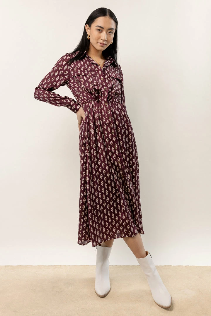 Deals 😉 LUMIERE Shae Printed Midi 👗 Dress ❤️ 4 LUMIERE Shae Printed Midi Dress