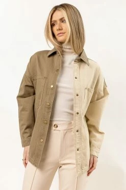 CALISTA Solana Color Block Shacket New Arrivals