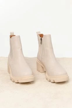 BEAST FASHION Shoes Sony Ankle Boots In Ivory