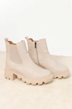 BEAST FASHION Shoes Sony Ankle Boots In Ivory