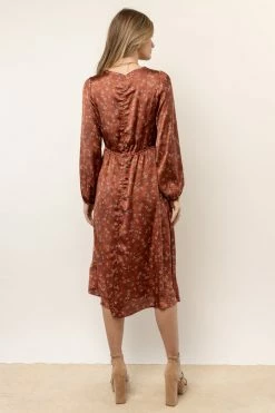 Best Sale β¨ DRESS FORUM Talia Floral Midi π Dress In Rust π 7 DRESS FORUM Talia Floral Midi Dress In Rust