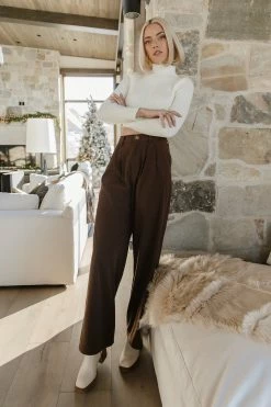 LUSH CLOTHING Tenley Cropped Sweater Tops