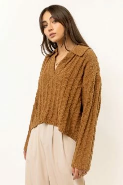 LUSH CLOTHING Traveler Cable Pullover Tops