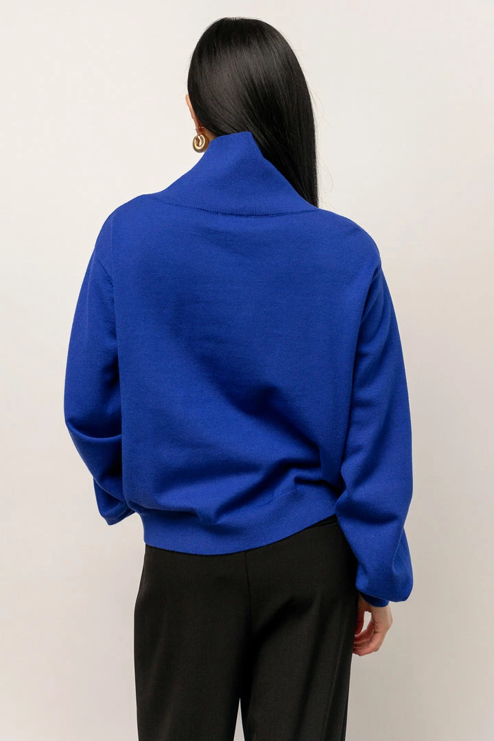 Promo ๐งจ WORUI Trysta Mock Neck Sweater In Royal Blue Tops ๐ 3 WORUI Trysta Mock Neck Sweater In Royal Blue Tops