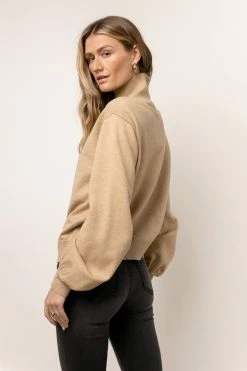 Wholesale π WORUI Trysta Mock Neck Sweater In Taupe π 7 WORUI Trysta Mock Neck Sweater In Taupe