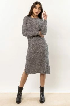Vero Moda Reef Midi Dress In Charcoal