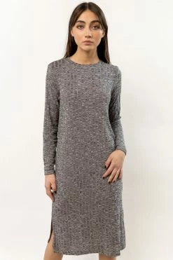 Vero Moda Reef Midi Dress In Charcoal