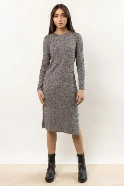 Vero Moda Reef Midi Dress In Charcoal