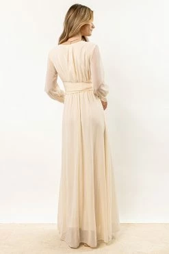 RICARICA Veronica Maxi Dress In Cream New Arrivals