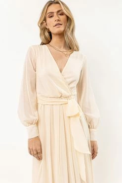 RICARICA Veronica Maxi Dress In Cream New Arrivals